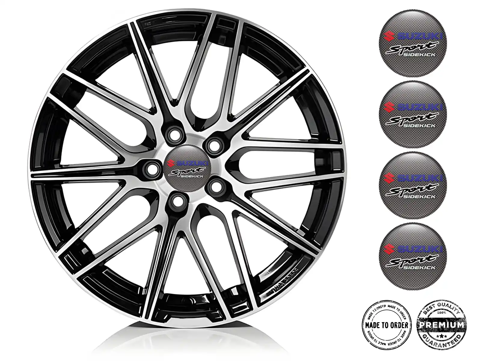 Suzuki Calcomanías de Rueda Autos Logos de Cúpula Bombada